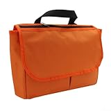 Praktische Tasche mit mehreren Taschen für organisierten täglichen Gebrauch und Zugänglichkeit (Orange)