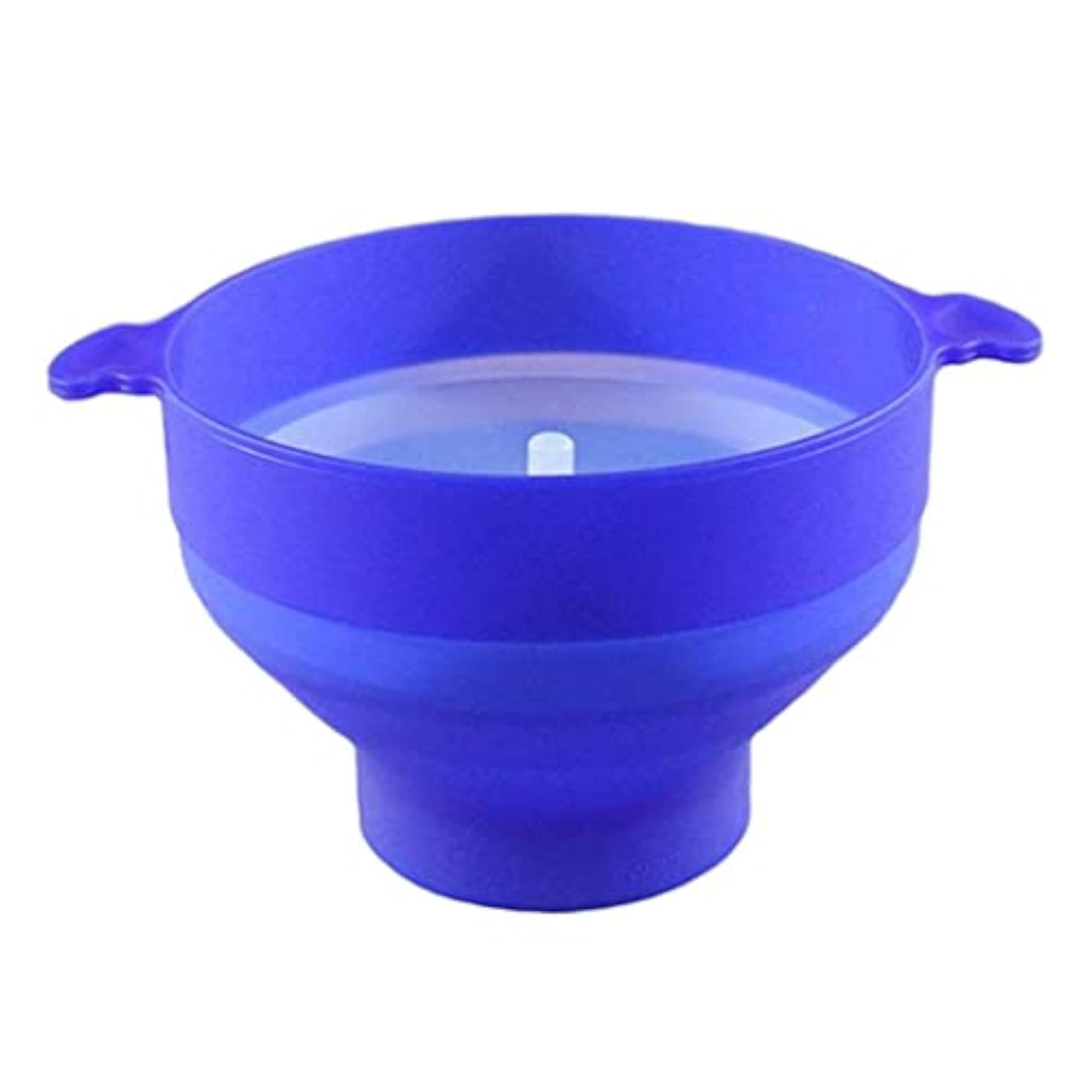 Microwaveable Popcorn Maker Silicone Bowl Blue