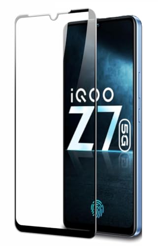 Image of 100FIT Tempered Glass Screen Protector Compatible For iQOO Z7S 5G, Vivo Y100 5G With Edge To Edge Coverage And Easy Installation Kit