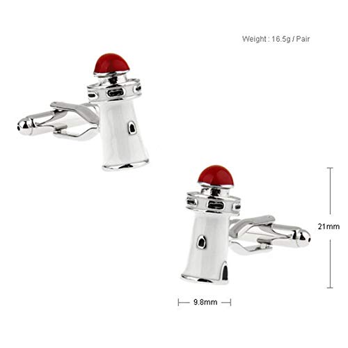 Set de Mancuernillas para Hombre Daesar Vintage Plateado miniatura 4