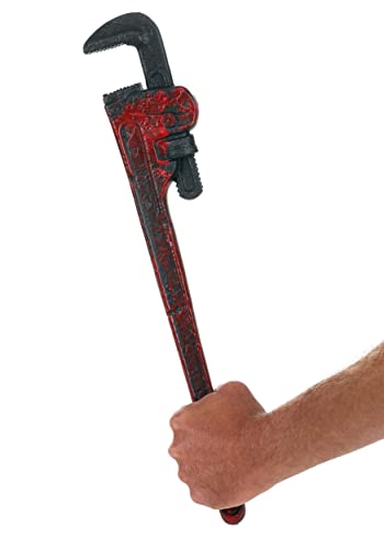 Fun Costumes Horror Pipe Wrench Prop Costume Weathered Metal Style Accessories for Scary Theme