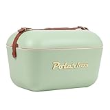 Ce refroidisseur portable présente une belle esthétique vintage de pique-nique, avec un bracelet en cuir naturel et deux boucles latérales sécurisées offrant une polyvalence lors du transport. Que vous préfériez le tenir à la main ou le porter sur l'épaule, le refroidisseur Polarbox est conçu pour s'adapter à votre confort. La construction robuste garantit que vos boissons restent fraîches tout en conservant un aspect élégant, ajoutant une touche de nostalgie à votre pique-nique ou à votre journée à la plage.