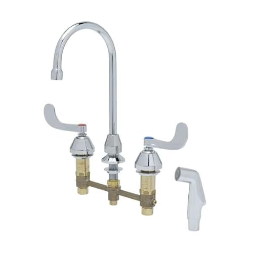 T&S Brass B-2347-08 Deck Mount, Sidespray, 133X GN, 8"