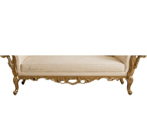 Image of Victorian Style Chaise Lounge, Tufted Cream Upholstery, Mahogany Wood Frame, Classic Living Room Furniture (Cream)