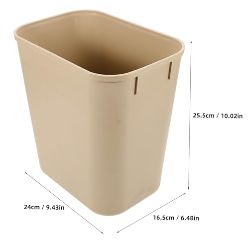 Caneca de basura rectangular de plástico para hogar miniatura 2