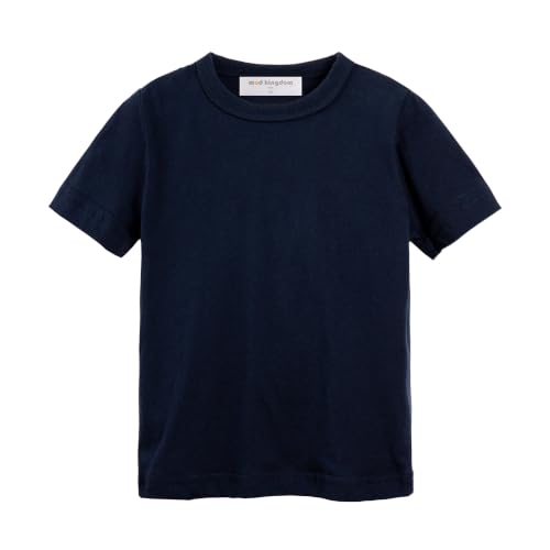 Image of Mud Kingdom T-Shirt for Boys Short Sleeve Plain Cotton Classic Summer Casual Stripe