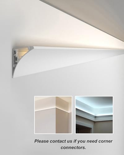 Profilé d'éclairage indirect pour masquer les plinthes et câbles LED - 7
