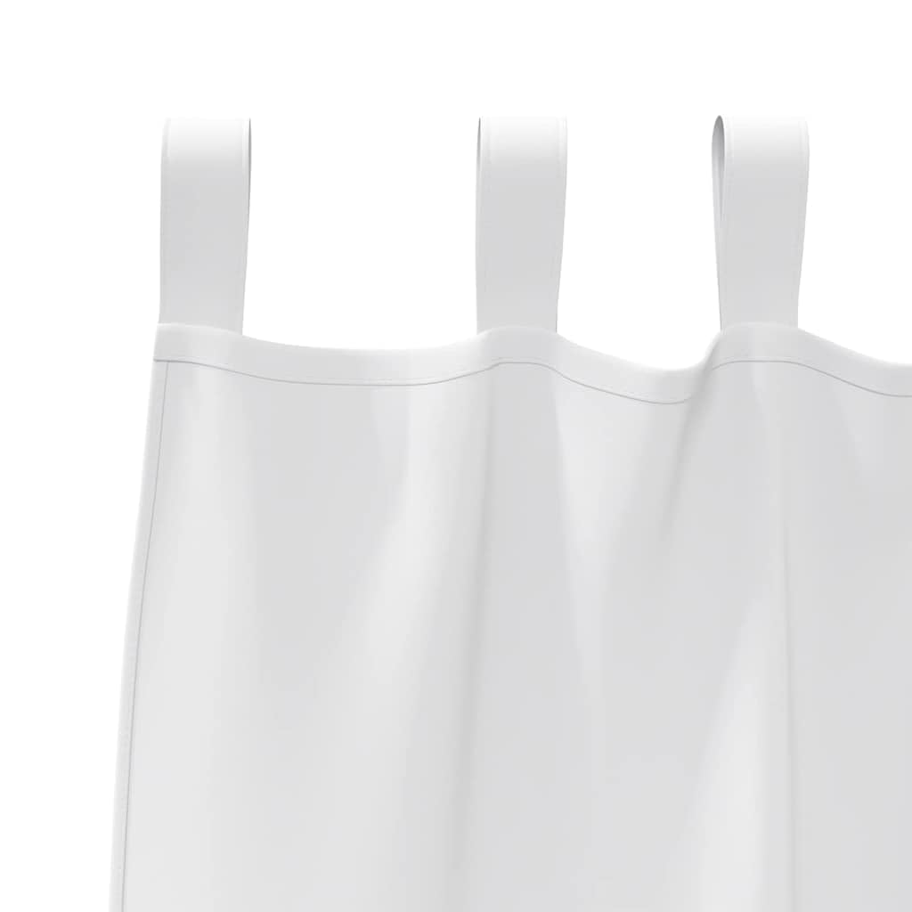 Cortinas opacas de poliéster blanco puro, 175 x 140 cm, juego de 2 unidades, aislamiento térmico, reducen el ruido para salón, dormitorio