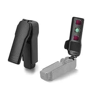 BRDRC Pocket 3 Cover Case Accessoires, Gimbal Flip Beschermhoes Lens Protector Cap Houdt 3 Filters voor DJI Osmo Pocket 3 Creator Combo (zwart), Zwart, osmo pocket 3 protective cover, Voor Dji Osmo