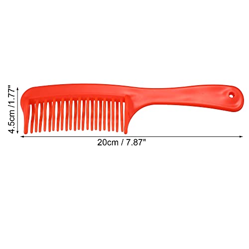 Peine Desenredante Doble Fila Para Cabello Rizado Rojo miniatura 3