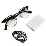 Audio Smart Sunglasses, Anti Blue Light Glasses Open Ear Style Listen Music Built in Mic Voice Control Touch Operation, Answering, Dialing, Hanging Up and Rejecting Calls