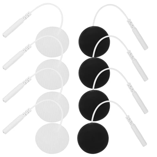 SHOWERORO Almohadillas Autoadhesivas para Masaje 20 Piezas, Electrodos de Silicona y Tela, 4 Tamaños, Diseño Conductor Avanzado para Fisioterapia y Relajación Corporal