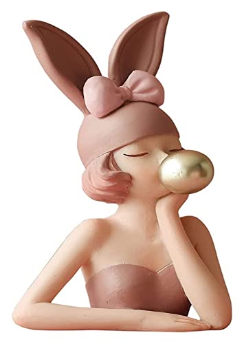 Statue de fille cadeau d'anniversaire et mariage en résine