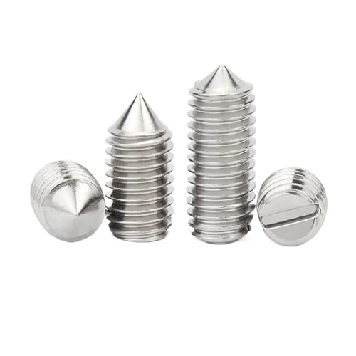 QASTGDE M1.2 .4 .6 M2 .5 M3 M4 M5 M6 M8 M10 GB71 304�X�e�����X�| �X���b�g�w�b�h �e�[�p�[�G���h �w�b�h���X�O���u�{���g �Z�b�g�X�N�����[ DIN553(1.6mm,10pcs M1.6)