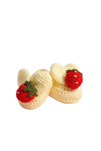 Handmade Crochet Bunny Booties for Newborn | White Baby Booties | Soft Cotton Yarn Baby Shoes | Amigurumi Bunny Newborn Footwear | Handmade Shower Gift | Crochet Crib Shoes-image-8
