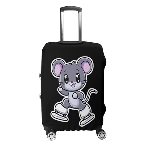 Rat Skater Travel Luggage Cover for Suitcase 19-32 Inches Elastic Washable Baggage Protector4