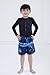 DC Comics Blue Beetle Little Boys UPF 50+ Swim Trunks Bathing Suit Stripes 4
