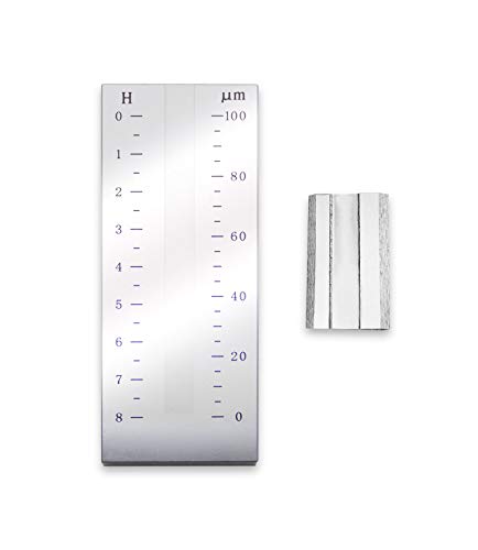 MXBAOHENG Single-Channel Fineness Gauge Grindometer Fineness of Grind Gauges Hegman Gauge (0-100μm)