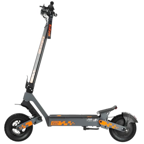 KUKIRIN G2 Trottinette Électrique Adulte, Batterie 48V 15,6Ah, Jusqu’à 55 km, Pneus Tubeless 10 Pouces, Double Suspension, Double Frein à Disque, Écran Couleur Tactile, Pliable