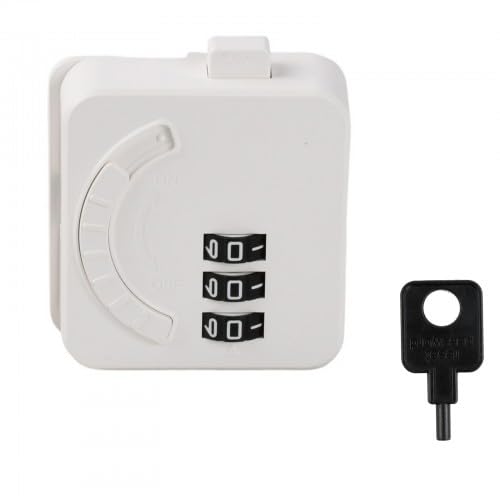 Fridge Lock with Code, No Drilling, Child Lock Cabinet and Drawer with Password, White (Pack of 1), Safety Latch for Fridge, Freezer, Drawers, Windows, Washing Machine