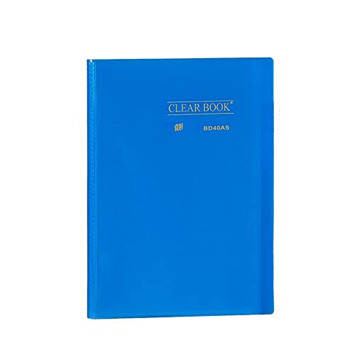 PASTA CATALOGO YES CLEAR BOOK C/ 40FLS AZUL A4 BD40AS