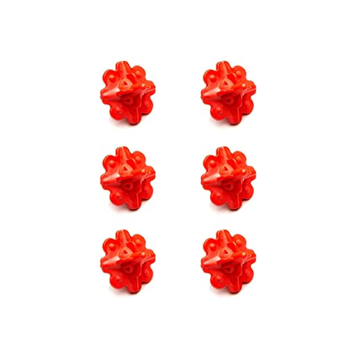 Image of Leawall Reusable Eco-Friendly Laundry Washing Balls for Washing Machine -6pcs (Red)