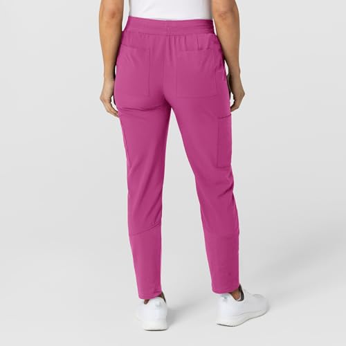 Image of Wink W123 Women's Flex-n-Reach Track Scrub Pant, Black, Large Petite