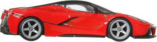 Image of Hot Wheels Euro Speed Laferrari Premium Die-Cast Car, 1:64 Scale, Limited Release, Metal Body for 3 Years & Above (Red)