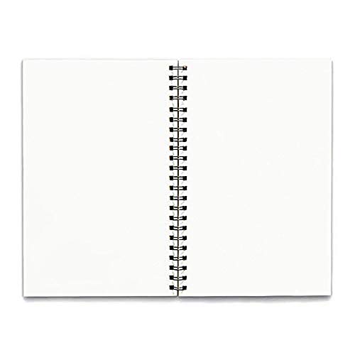 Image of DI-KRAFT Handcrafted Hard Cover Unruled Paper Wiro Bound Printed Journal Diary Notebooks for Girls and Boys Spiral Wire Binding Memo Notepads (160 Pages, A5)