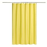 N&Y HOME Fabric Shower Curtain or Liner with Magnets - Hotel Quality, Machine Washable, Water Repell