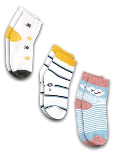 Image of Dollar Kids Socks For Boys & Girls In Blended Cotton (Pack Of 3)