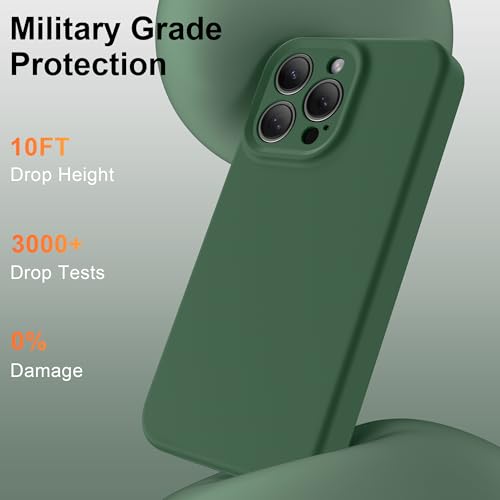 Coque iPhone 13 Pro compatible MagSafe doublure microfibre vert