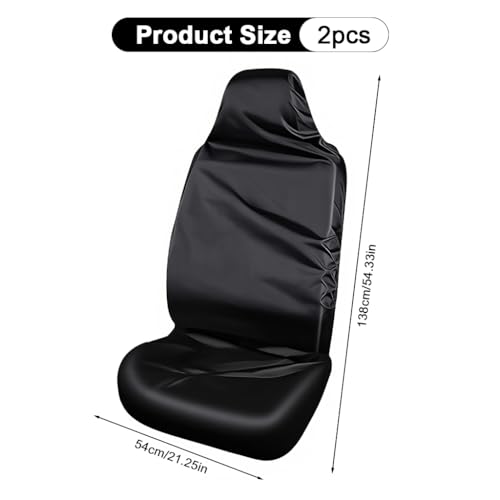 Image of STHIRA Set of 2 Car Chair Covers,Full Coverage Driver's Seat Cover Passenger Seat Cover Universal Slip-on Anti-Scratch Protective Car Waterproof for SUV