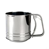 Sieb Edelstahl Mehl Glattes Sieb Mesh für Obst Mehl Gemüse Reinigung Sieb Notwendige Küchenwerkzeuge Praktisch 17,5 * 12,8 * 13 cm