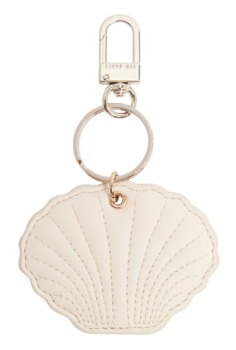 Ted Baker porte-clés Shellbi Club le cadeau élégant en textile matelassé teinte écru