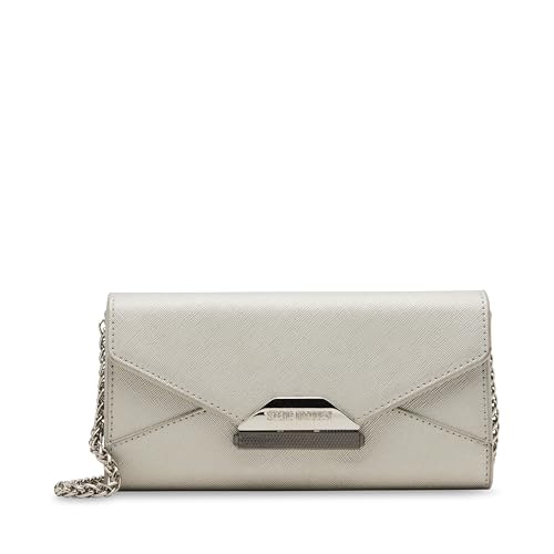 Steve Madden Norma Wallet on a String, Silver