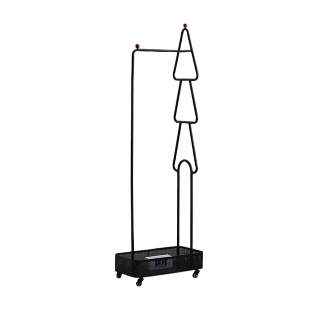 AILIUXIAOYAN Coat Rack Stylish Freestanding Coat Rack - Space-Saving Multifunctional Clothing Stand for Bedroom(Black)