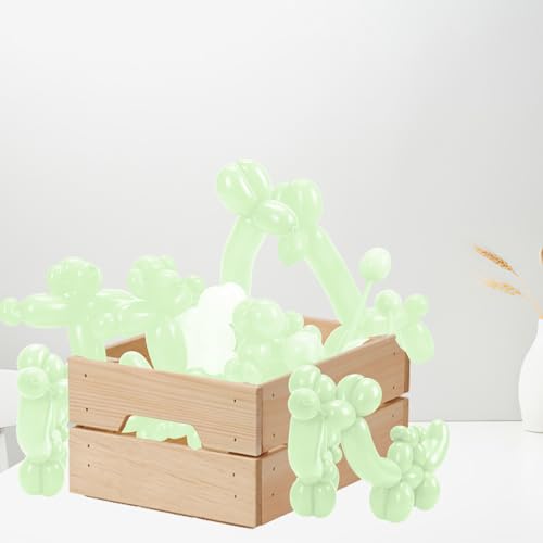 Image of 260 Balloons, 50pcs Maca Green Long Balloons for Arch, Animals Kit, Twisting