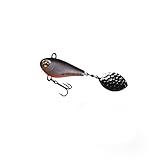 für weite Würfe SpinMad Jigmaster 12g Jigspinner - Bleikopf Spinner, Kunstköder für Rapfen & Barsche, Spinnerbait, Bleikopfspinner, Spinnköder, Farbe Lieblingsköder:Captain