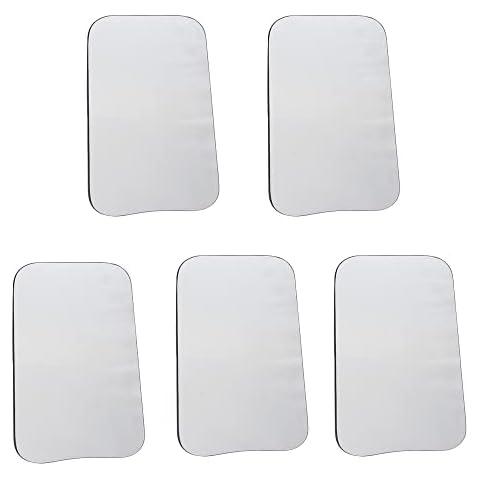 Finlon Dental Photography Mirrors, Intra-Oral Mirror Dental Orthodontic Intraoral Photographic Glass Mirror 2-Sided Reflector Mirror for Clinic Dentist (5Pcs) Cover