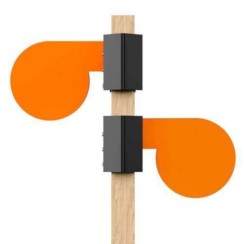 Cible d'arbre de duel AR500 de 15,2 cm pour entraînement de tir et stand d'armes