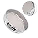 20cm Chrome-Plated Sieve with 304 Stainless Steel Mesh for Sample Inspection and Powder Sorting, 4 Mesh to 600 Mesh, Laboratory and Industrial Sieve(90 Mesh)
