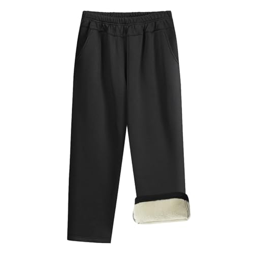 Pantalon jambe droite taille haute élastique pour sorties en hiver
