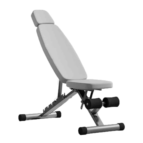 Silla con mancuernas, banco de pesas plegable, equipo de ejercicios abdominales, respaldo ajustable en 7 posiciones. for gimnasio en casa o comercial.(Color 2)