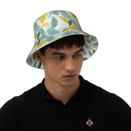 Image of Bucket Hat Double-Side-Wear Reversible Sun Hat Beach Travel Hiking for Women Men