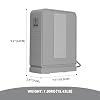 3000W Step Up Transformer 110v to 220v Converter, Heavy Duty Voltage Converter 110v-120v to 220v-240v with Dual Outlets, Overload Protection & Ultra-Quiet for Home Appliances, Light Grey