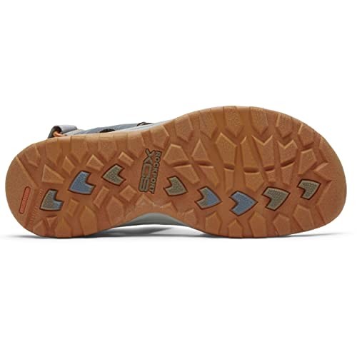 Rockport Men's Trail Technique Adjustable Sandal 2, Stone Multi, 10.5 #TOP1