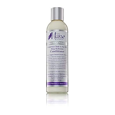 The Mane Choice Heavenly Halo Herbal Hair Tonic & Soy Milk Deep Hydration Conditioner, 8 Ounce