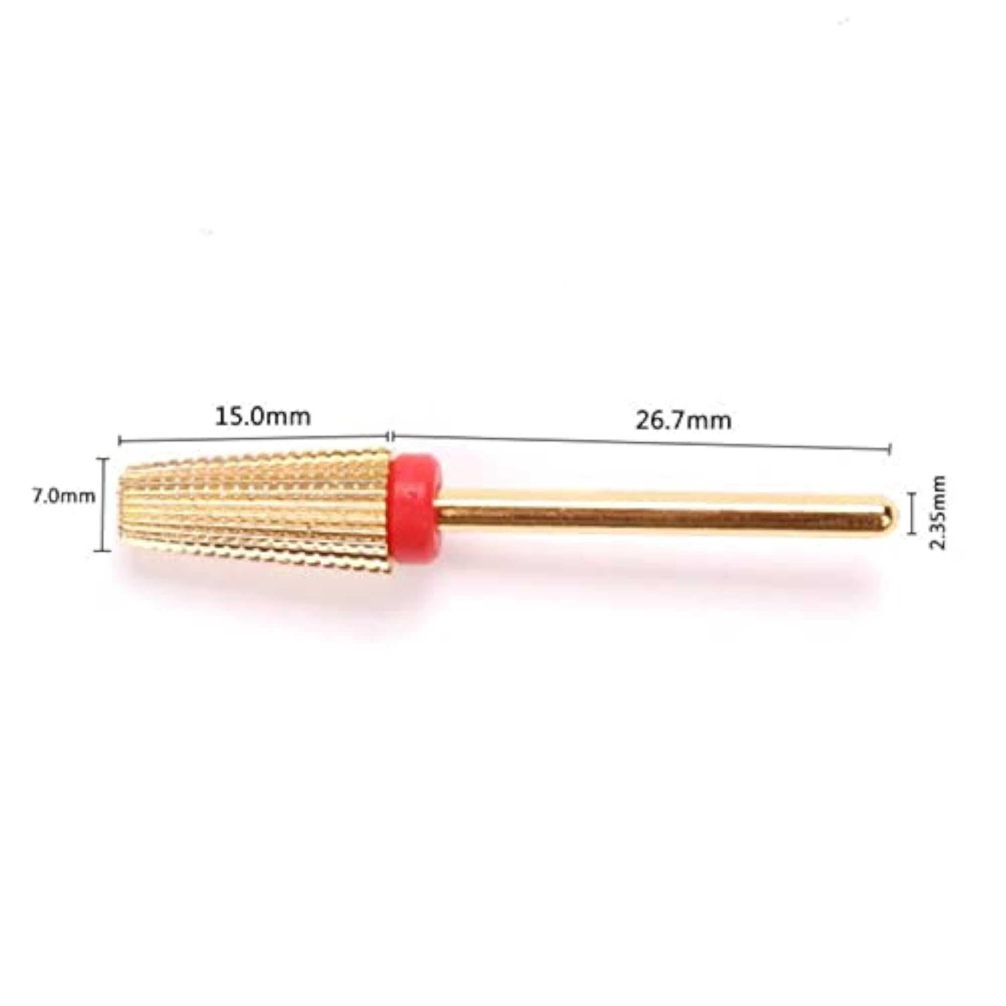 3x Tapered Nail Drill Bit for Manicure, Two Way Rotate Use
