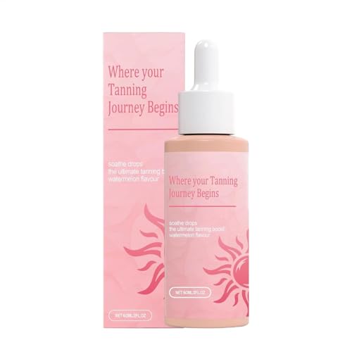 Husoiuy Gocce autoabbronzanti da bere | 60 ml di gocce abbronzanti per viso e corpo per migliorare il naturale della pelle - abbronzante istantaneo per donne e uomini di tutte le tonalità della